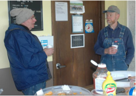 Caleb, Dwayne and Mark Inspecting fine craftsmanship. Photo by Brady Lane