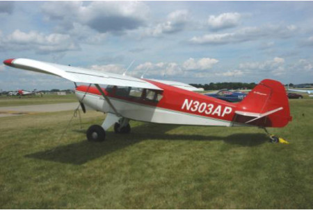 Marks 4-place Bearhawk was also doing demo rides