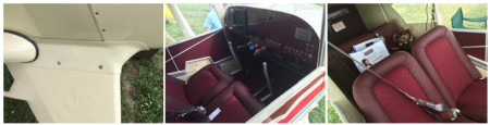 Bob's fiberglass landing gear fairing, and fancy interior